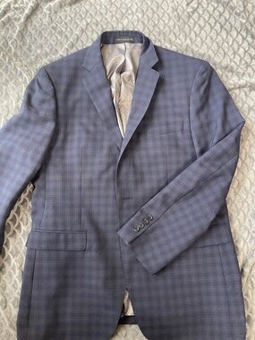 Men's Blue Perry Ellis Portfolio Slim Fit Suit Jacket